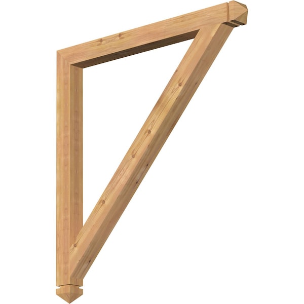 Ekena Millwork Traditional Arts & Crafts Smooth Bracket, Western Red Cedar, 3 1/2"W x 44"D x 48"H BKT04X44X48TRA03SWR - main